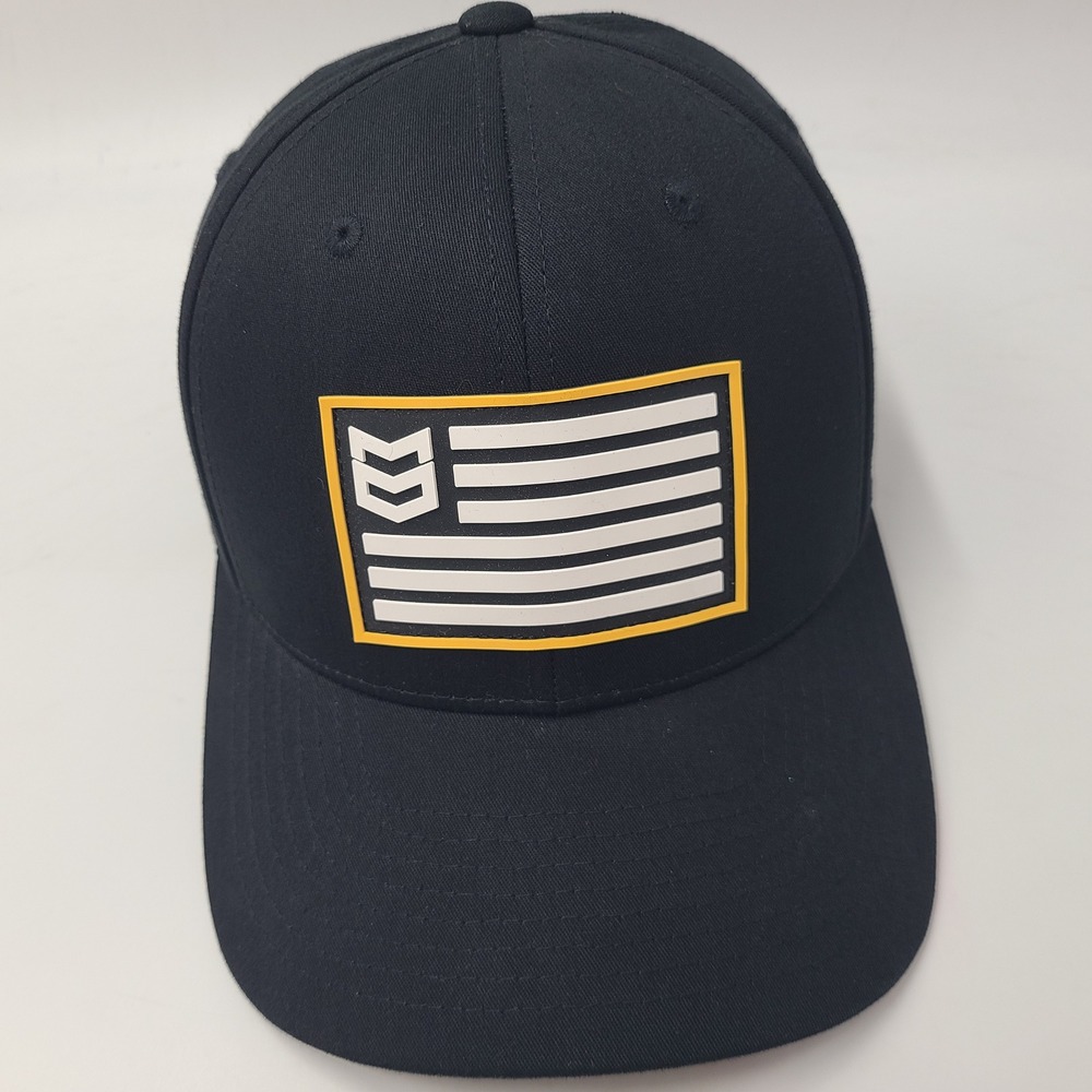 MTN OPS Hat Snapback Black White Yellow Rubber American Flag Patch Tactical Men